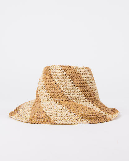 SUNDAE SWIRL STRAW HAT