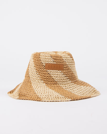 SUNDAE SWIRL STRAW HAT